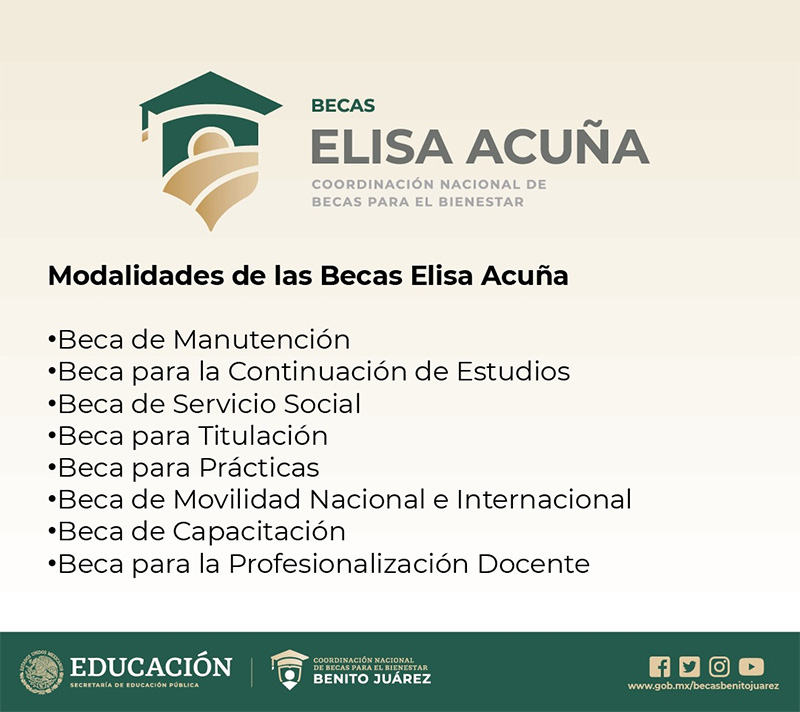 Becas Elisa Acuña Becas titulacion 2023