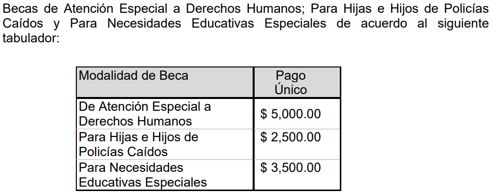 Becas Xalapa 2023 2024 derechos humanos