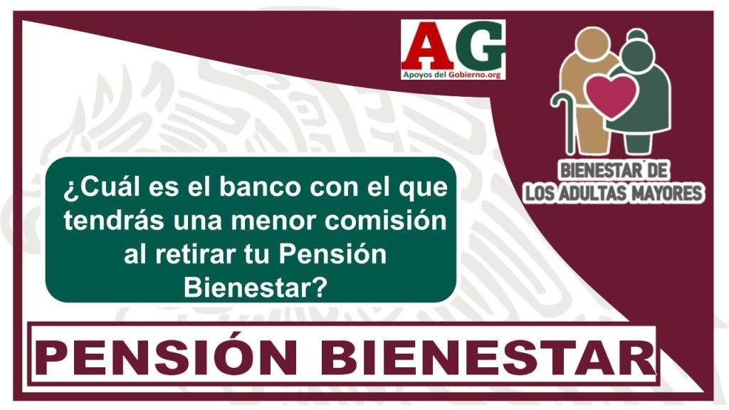 ¿Cuál es el banco con el que tendrás una menor comisión al retirar tu Pensión Bienestar?