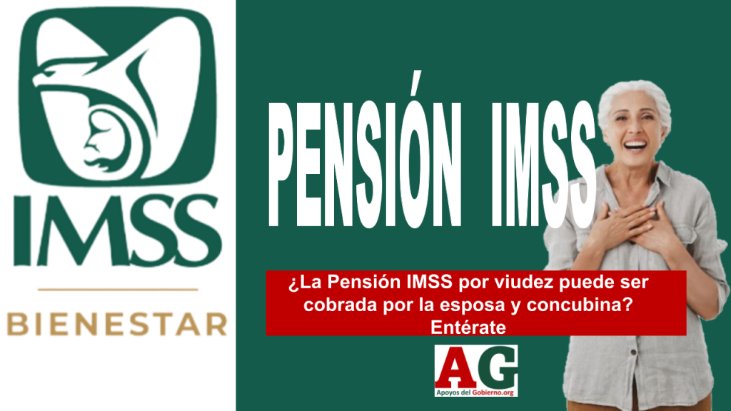 ¿La Pensión IMSS por viudez puede ser cobrada por la esposa y concubina? Entérate