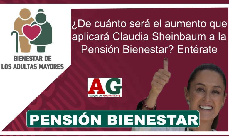 ¿De cuánto será el aumento que aplicará Claudia Sheinbaum a la Pensión Bienestar? Entérate