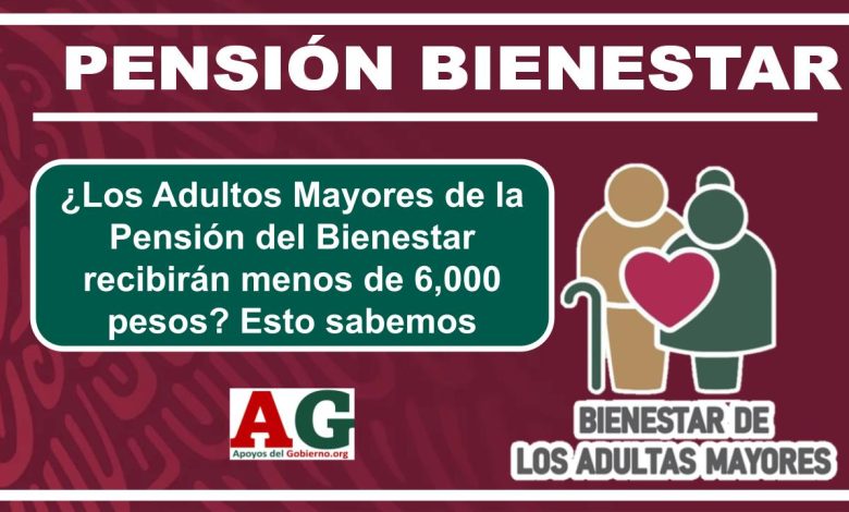 ¿Los Adultos Mayores de la Pensión del Bienestar recibirán menos de 6,000 pesos? Esto sabemos