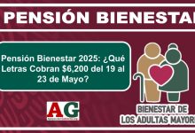 Pensión Bienestar 2025: ¿Qué Letras Cobran $6,200 del 19 al 23 de Mayo?