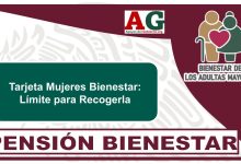 Tarjeta Mujeres Bienestar: Límite para Recogerla