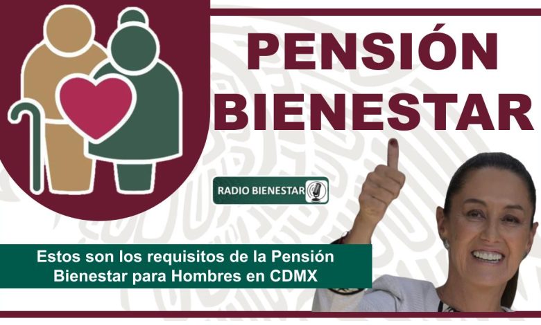 Estos son los requisitos de la Pensión Bienestar para Hombres en CDMX