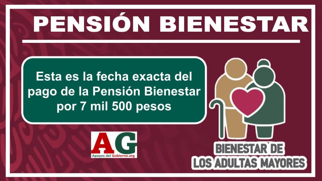 Esta es la fecha exacta del pago de la Pensión Bienestar por 7 mil 500 pesos