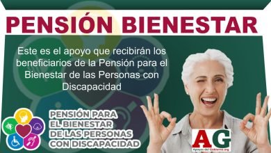 Este es el apoyo que recibirán los beneficiarios de la Pensión para el Bienestar de las Personas con Discapacidad