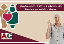 ¡Confirmado! $18,600 en Total de Pensión Bienestar para Adultos Mayores