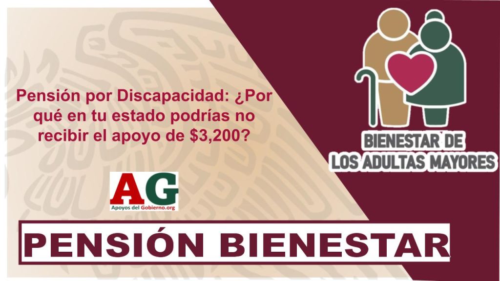 Pensión por Discapacidad: ¿Por qué en tu estado podrías no recibir el apoyo de $3,200?