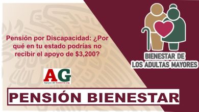 Pensión por Discapacidad: ¿Por qué en tu estado podrías no recibir el apoyo de $3,200?