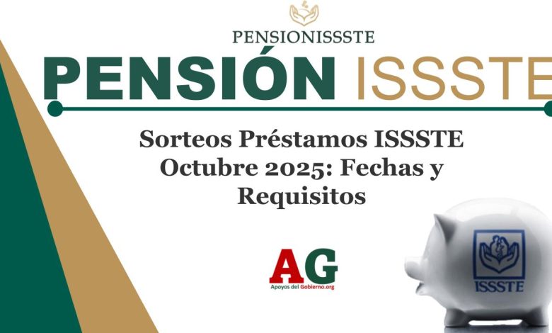 Sorteos Préstamos ISSSTE Octubre 2025: Fechas y Requisitos
