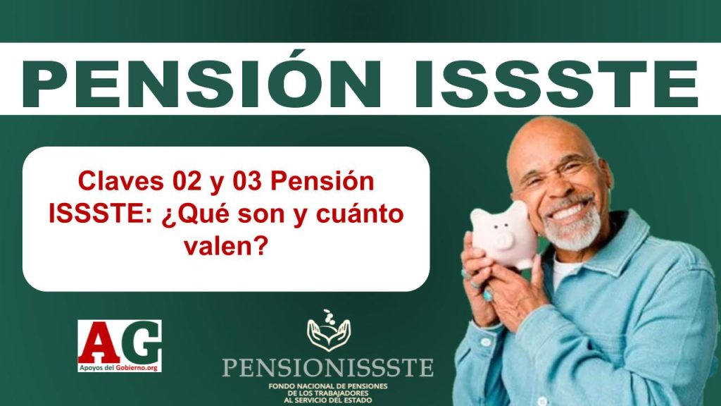 Claves 02 y 03 Pensión ISSSTE: ¿Qué son y cuánto valen?