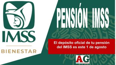 El depósito oficial de tu pensión del IMSS es este 1 de agosto