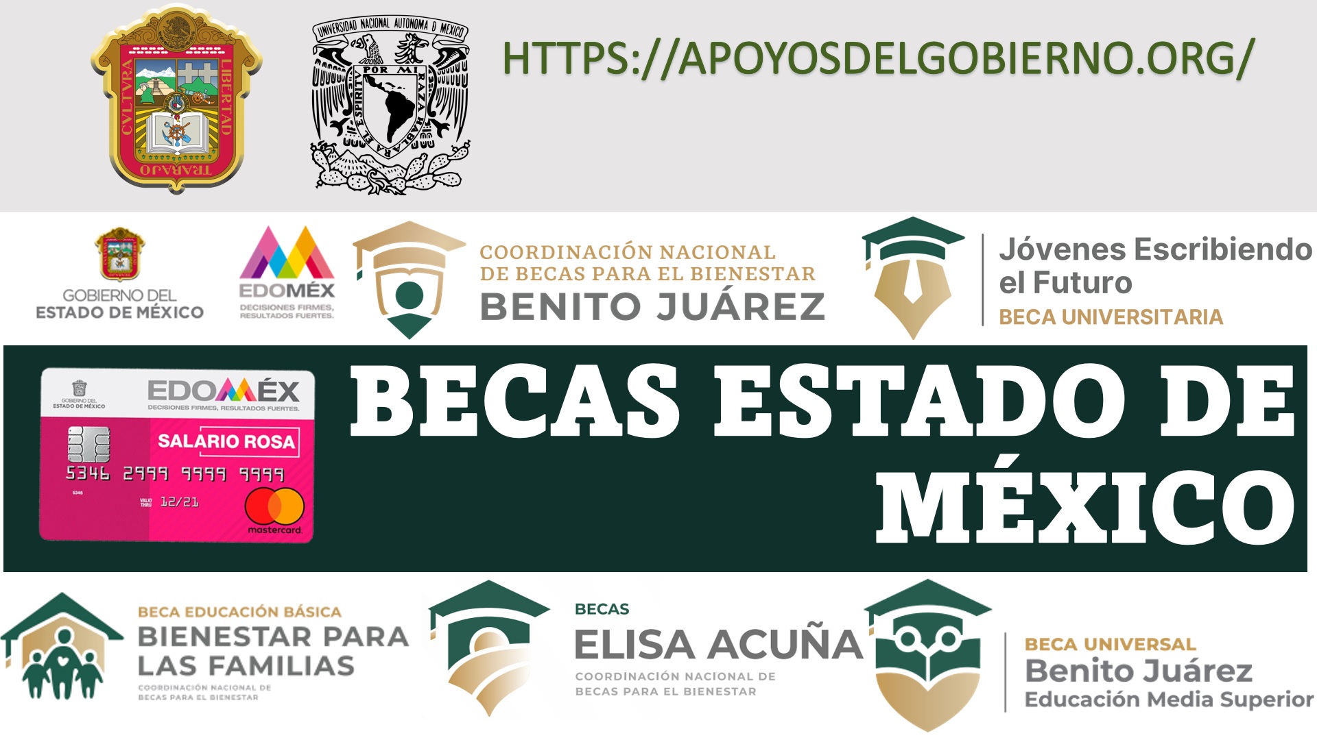 Becas Estado De México 🥇【 Agosto 2024】