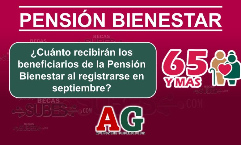 cuanto recibiran los beneficiarios de la pension bienestar