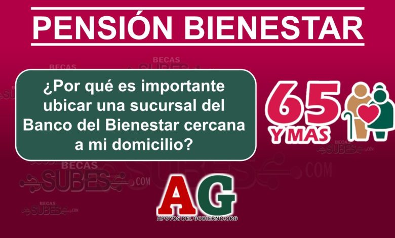 Por que es importante ubicar una sucursal del Banco del Bienestar cercana a mi domicilio